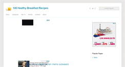 Desktop Screenshot of 100healthybreakfastrecipes.com
