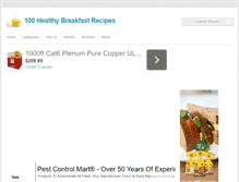 Tablet Screenshot of 100healthybreakfastrecipes.com